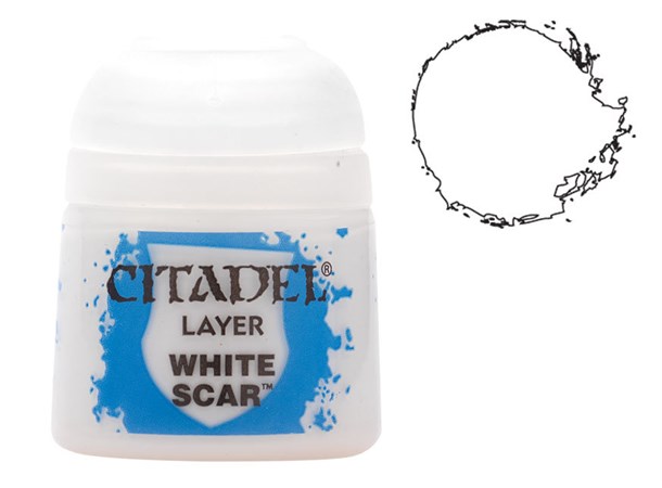 Citadel Paint Layer White Scar Tilsvarer P3 Morrow White